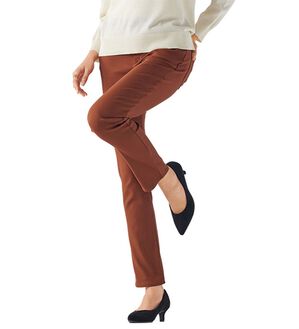 BELLUNA（ベルーナ）の「サイズ満載！伸びる裏起毛パンツ（フルレングスパンツ）」｜詳細画像