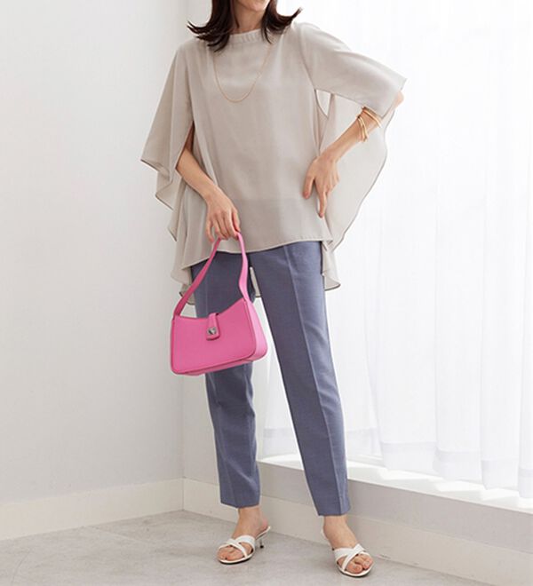 BELLUNA（ベルーナ）の「ＵＶ対策！涼やかケープ風ブラウス（ブラウス）」｜詳細画像