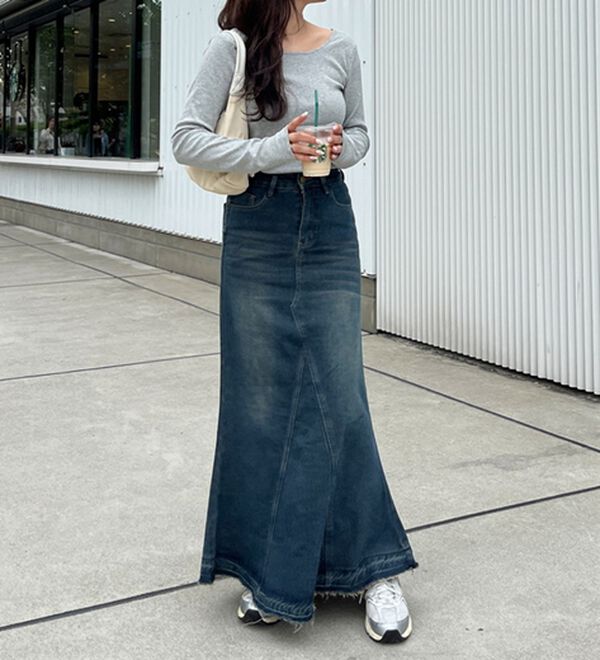 GeeRA（ジーラ）の「バックオープンリブトップス（カットソー）」｜詳細画像