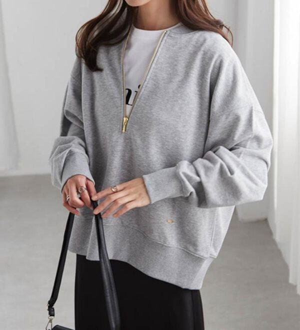 RANAN（ラナン）の「フロントハーフジップスウェット（トレーナー・スウェット）」｜詳細画像