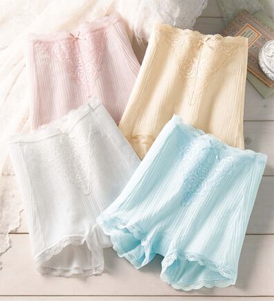 「【４色組】強撚綿１００％１分丈ショーツ（ショーツ）」