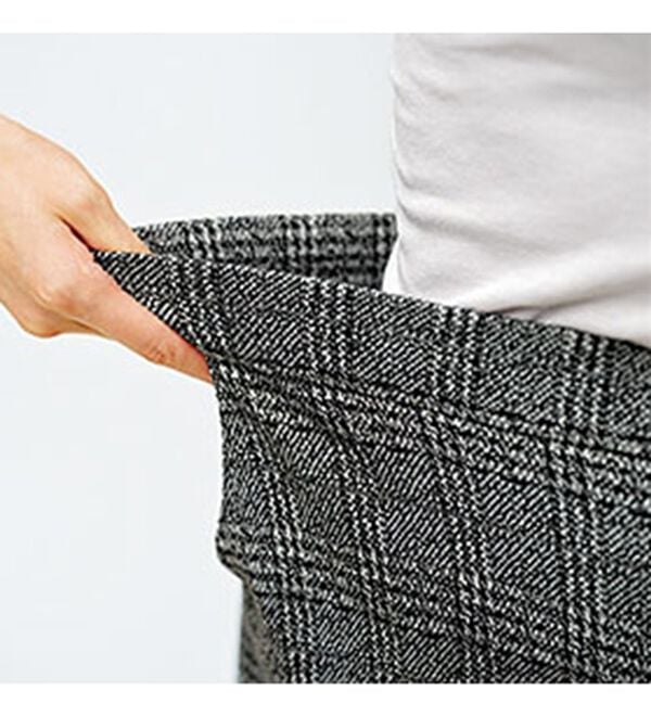 BELLUNA（ベルーナ）の「ぐんぐん伸びてラク！ジャカードワイドパンツ（ワイドパンツ・ガウチョ）」｜詳細画像