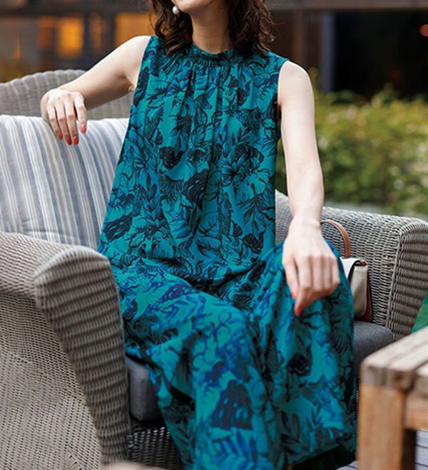 リーフ＆ゼブラ柄プリントセットアップ - ベルーナ【公式】