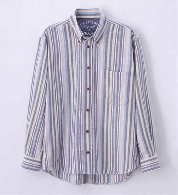 「＜バイロフト（Ｒ）＞カシミヤタッチネルシャツ（メンズシャツ）」｜詳細画像