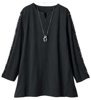 ルフラン（ルフラン）の「【ｋｉｒａｍｅｋ】コットン１００％プルオーバー（カットソー）」｜黒