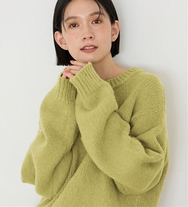 Viola e Viola（ヴィオラ エ ヴィオラ）の「ゆるっとふんわり素材ニット（ニット・セーター）」｜詳細画像