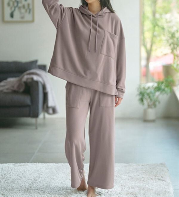 裏起毛パーカー＆ワイドパンツセットアップ - ベルーナ【公式】