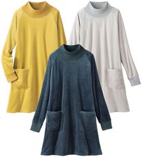 「【３色組】ストレッチフリース素材チュニック（チュニック）」