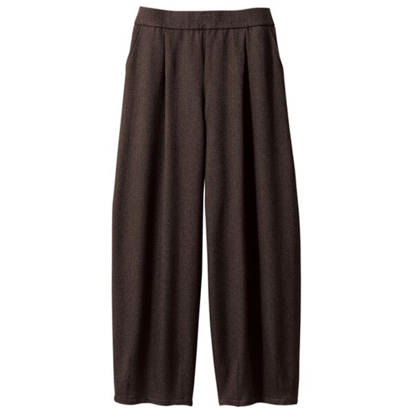 ルフラン（ルフラン）の「【３本組】ウール調裾すっきりワイドパンツ（ワイドパンツ・ガウチョ）」｜詳細画像