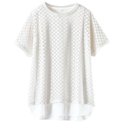 BELLUNA（ベルーナ）の「レース素材プルオーバーアンサンブル（アンサンブル）」