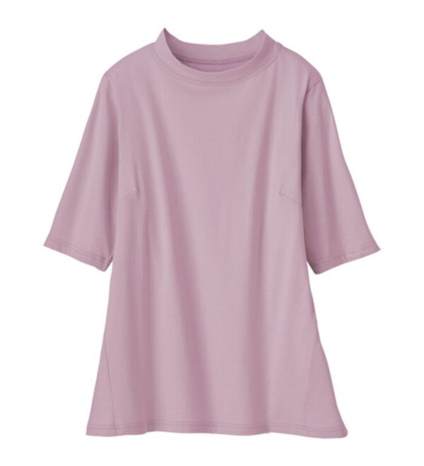 「【３色組】綿１００％サイド切替スタンド衿Ｔシャツ（カットソー）」｜詳細画像