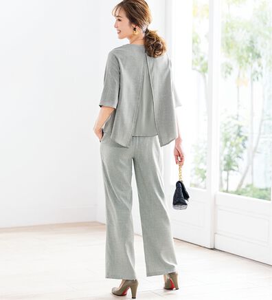 ルフラン（ルフラン）の「さらり涼やかバックデザインセットアップ（その他スーツ）」