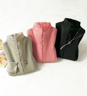 ルフラン（ルフラン）の「【３色組】プリーツロングプルオーバー（カットソー）」｜3色組