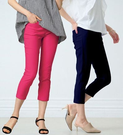 RANAN（ラナン）の「【4つの機能付】美脚クロップドパンツ（クロップドパンツ）」