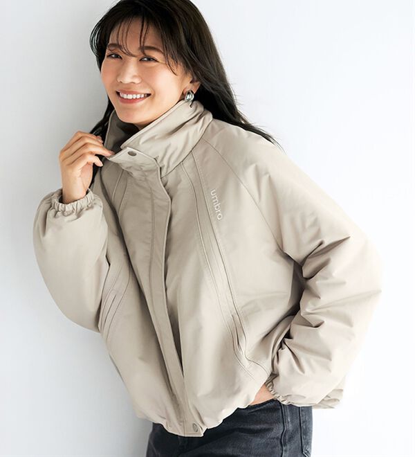 BELLUNA（ベルーナ）の「【ＵＭＢＲＯ】あったか中わたジャケット（ハーフコート）」｜詳細画像