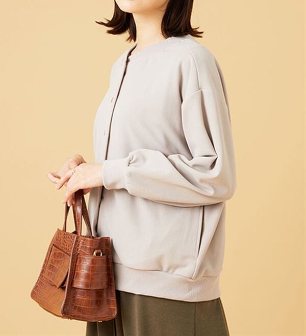 BELLUNA（ベルーナ）の「ストレッチジョーゼット素材カーディガン（その他カーディガン）」｜詳細画像