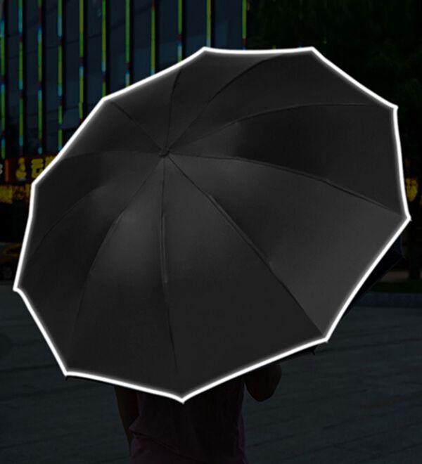 「ＬＥＤライト付折りたたみ傘　２本セット（レイングッズ）」｜詳細画像