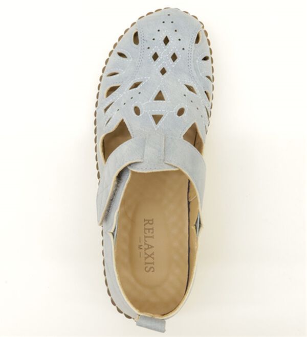 BELLUNA（ベルーナ）の「ステッチ使いゆったりカットワークサンダル（サンダル・ミュール）」｜詳細画像