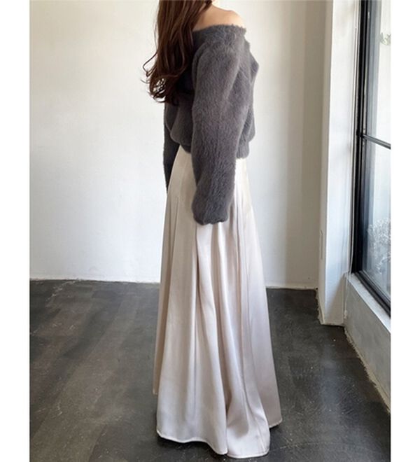 GeeRA（ジーラ）の「【YOUING.】オフショルフェザーヤーンニット（ニット・セーター）」｜詳細画像