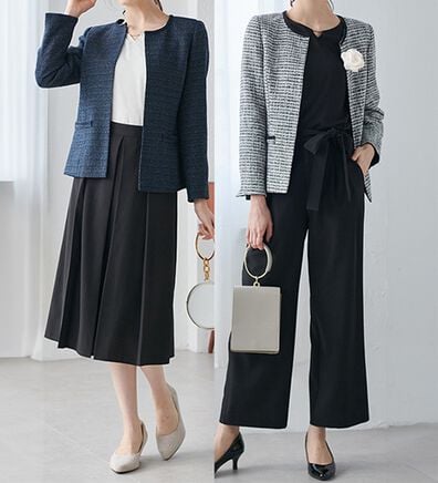 RANAN（ラナン）の「【４点セット】入学式卒業式に！選べるボトムスーツセット（パンツスーツ）」