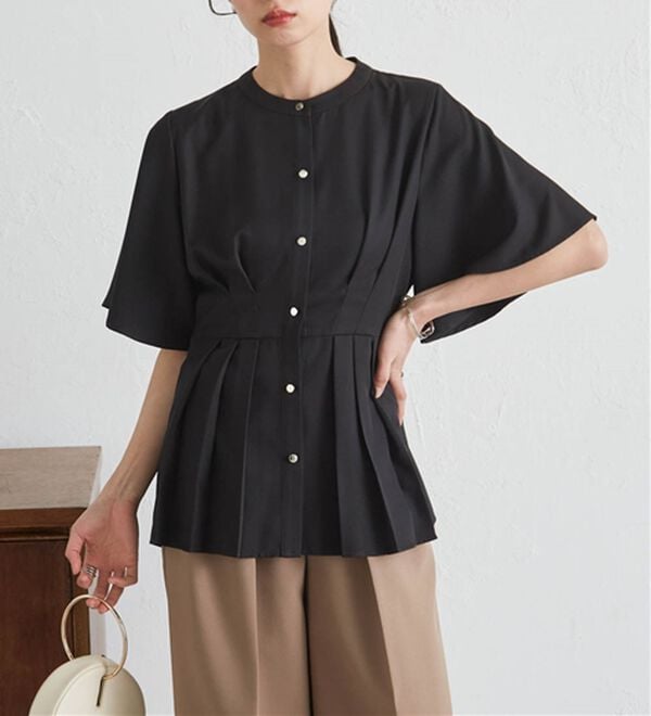 RANAN（ラナン）の「ウエストタックフレアブラウス（ブラウス）」｜詳細画像