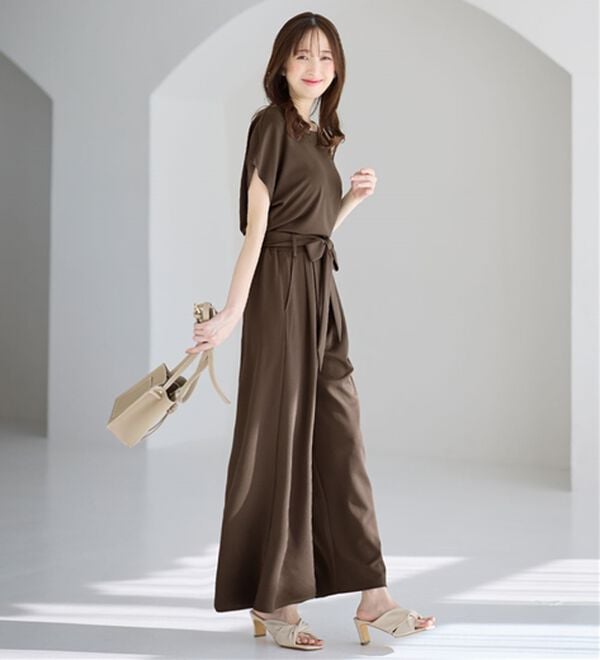 alotta（アロッタ）の「【２点セット】ひんやり涼しいこなれセットアップ（セットアップ）」｜詳細画像