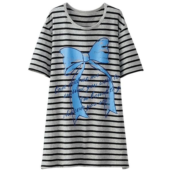 BELLUNA（ベルーナ）の「綿１００％プリントＴシャツ（Tシャツ）」｜詳細画像