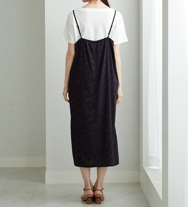 BELLUNA（ベルーナ）の「【2点セット】花柄プリントキャミワンピースアンサンブル（その他ワンピース）」｜詳細画像