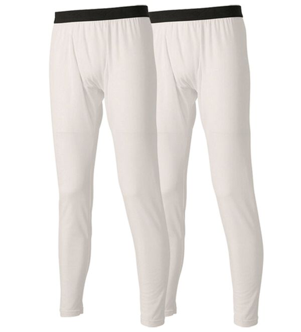 「【２枚組】＜ミズノ＞ブレスサーモアンダーウエア　タイツ（メンズ靴下・タイツ）」｜オフホワイト