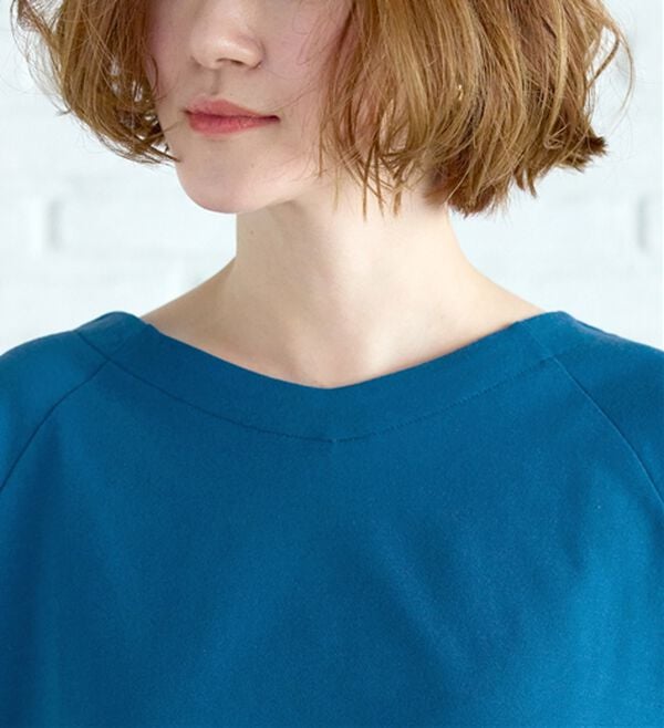 BELLUNA（ベルーナ）の「袖刺しゅうデザインＶネックプルオーバー（カットソー）」｜詳細画像