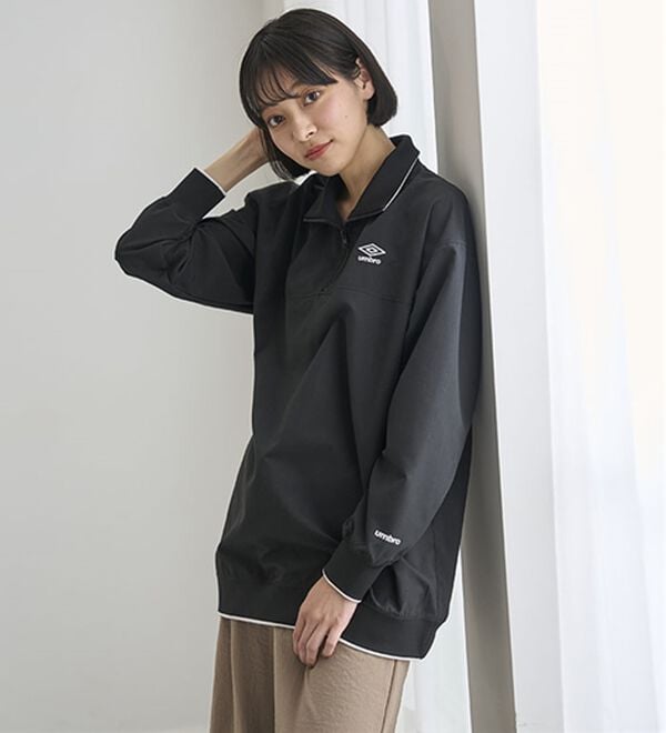 BELLUNA（ベルーナ）の「＜ｕｍｂｒｏ＞ハーフジッププルオーバー（カットソー）」｜詳細画像