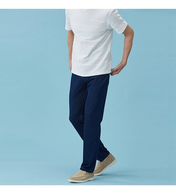 「グーンと伸びる！ひんやり肌心地パンツ（メンズフルレングスパンツ）」｜詳細画像