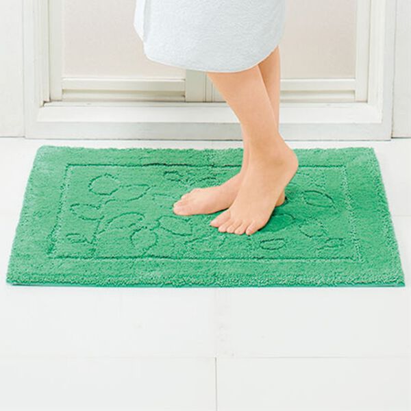 「乾度良好（Ｒ）ファインバスマット（バスマット）」｜グリーン