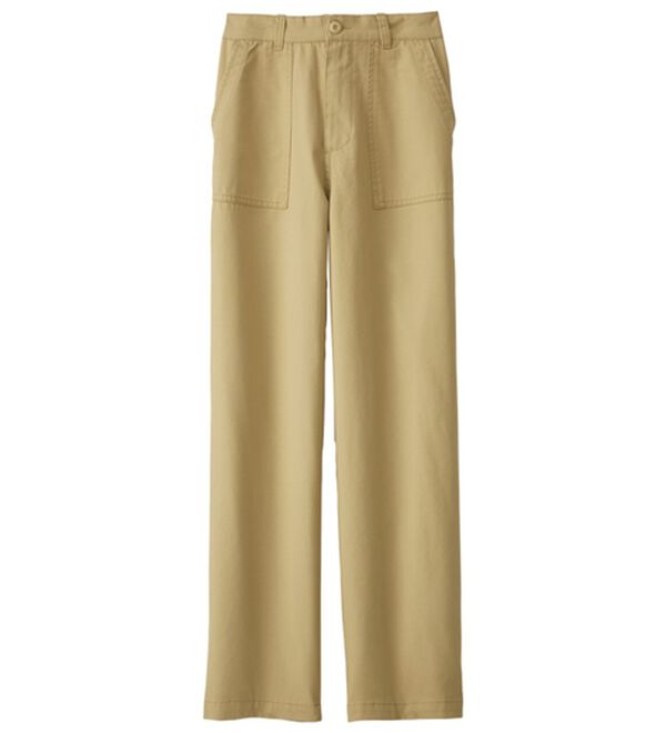 BELLUNA（ベルーナ）の「大人のきれいめベイカーチノパンツ（フルレングスパンツ）」｜ベージュ