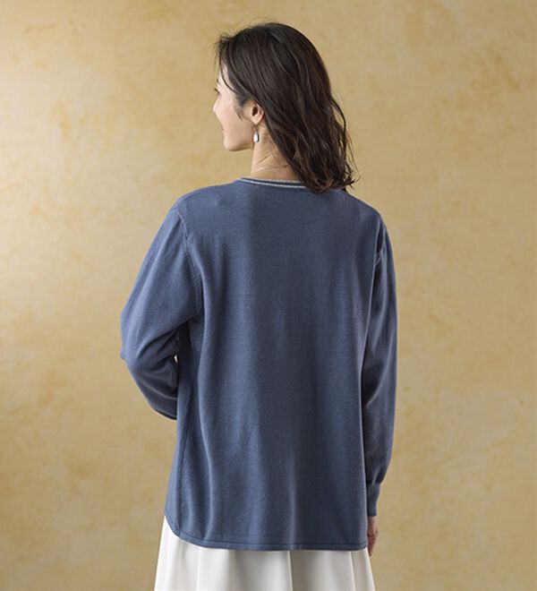 66682　スーナウーナ　アンゴラ入りビーズ付き半袖ニット　紫　サイズ38 66682スーナウーナアンゴラ入りビーズ付き半袖ニット紫サイズ38