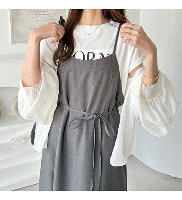 GeeRA（ジーラ）の「リネンライクロングキャミワンピース（その他ワンピース）」｜詳細画像