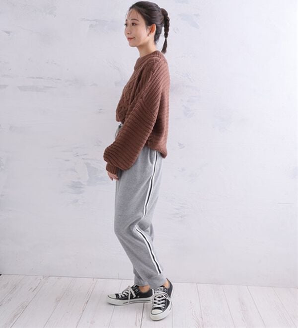 A HAPPY MARILYN（アハッピーマリリン）の「【Ｌ～６Ｌ】＜選べる２型＞ラインで着やせる楽ちん美脚なラインパンツ（フルレングスパンツ）」｜詳細画像