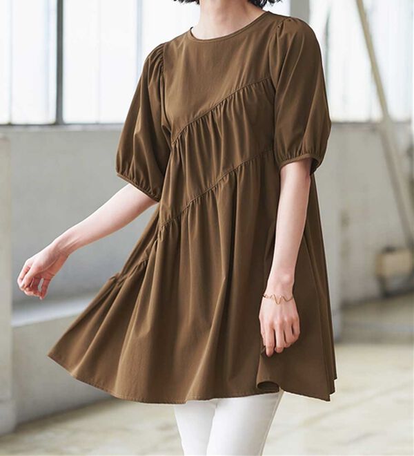 RANAN（ラナン）の「ひんやり！ななめティアードチュニック（チュニック）」｜詳細画像