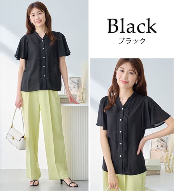 alotta（アロッタ）の「ピンタックブラウス（ブラウス）」｜詳細画像