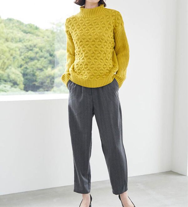 RANAN（ラナン）の「ウエストベルトコクーンパンツ（フルレングスパンツ）」｜詳細画像