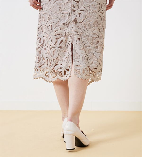 BELLUNA（ベルーナ）の「華やかリボンレーススカート（ロングスカート）」｜詳細画像