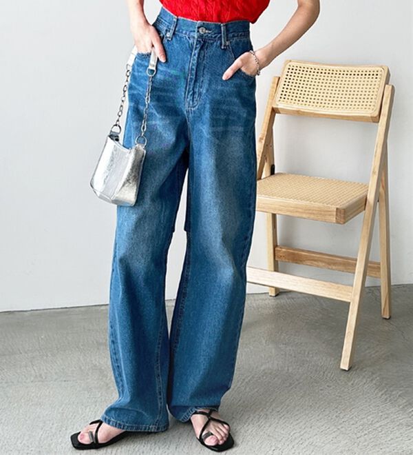 GeeRA（ジーラ）の「美脚魅せカーブデニム（フルレングスパンツ）」｜詳細画像