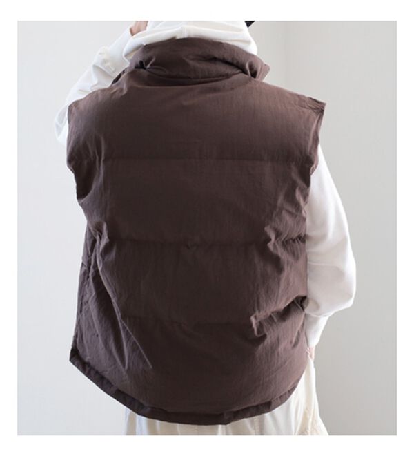 GeeRA（ジーラ）の「スタンドカラーボリューム中綿ベスト（ベスト）」｜詳細画像