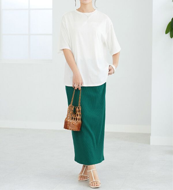 GeeRA（ジーラ）の「プリントチュニックＴシャツ（カットソー）」｜詳細画像