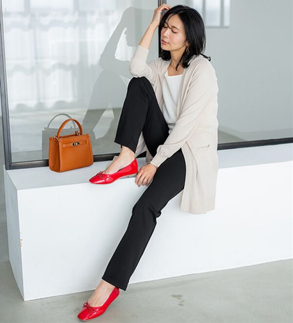 BELLUNA（ベルーナ）の「【裏起毛有無】ジャストフィットらくらくパンツ（フルレングスパンツ）」｜詳細画像