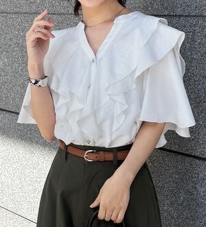 RANAN（ラナン）の「ラッフルフリルブラウス（ブラウス）」｜詳細画像