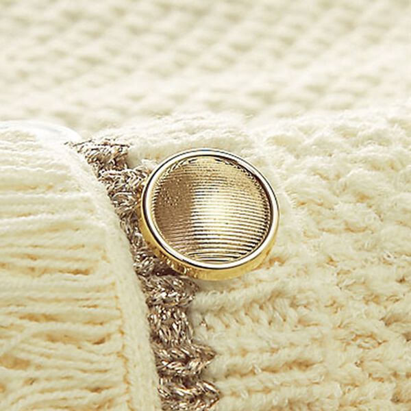 BELLUNA（ベルーナ）の「フリンジ使いノーカラーニットジャケット（その他ジャケット）」｜詳細画像