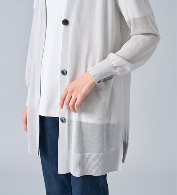 BELLUNA（ベルーナ）の「ＩＣＥＣＬＥＡＮｌｉｇｈｔ！多機能素材ニットカーディガン（ニットカーディガン）」｜詳細画像