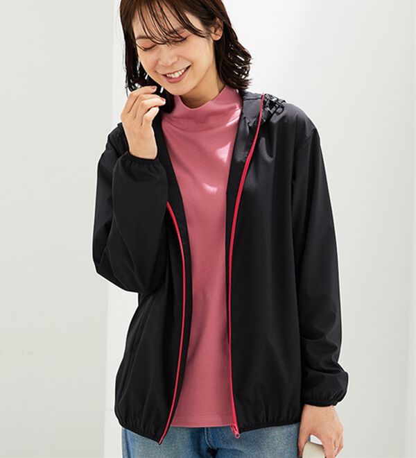 BELLUNA（ベルーナ）の「吸湿発熱ハイネックプルオーバー（カットソー）」｜詳細画像