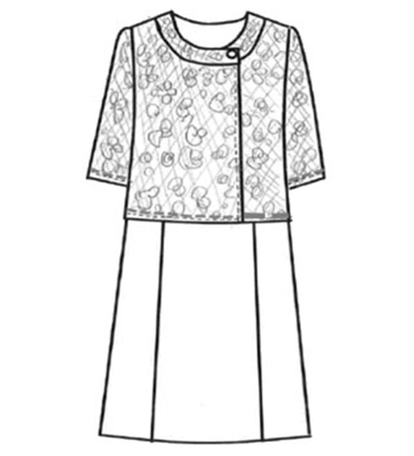 「ストレッチフォーマルアンサンブルセット（ブラックフォーマル（喪服・礼服））」｜詳細画像
